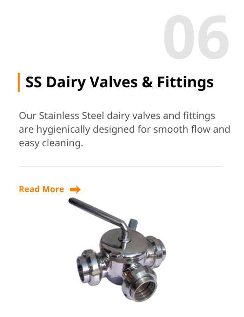 SS Dairy Valves & Fittings
